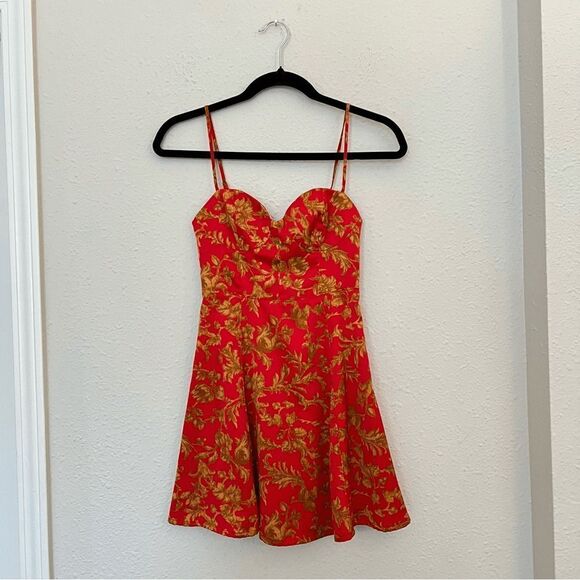 Urban Outfitters Orion Bustier Floral Mini Dress Size XS - Picture 4 of 10